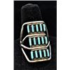 Image 2 : Navajo & Zuni Sterling Needlepoint Turquoise Set