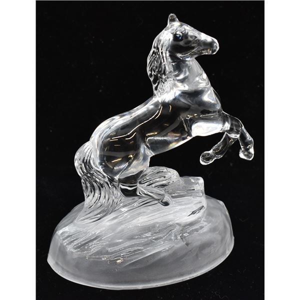 1991 Cristal d'Arques Lead Crystal Horse Figurine