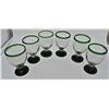 Image 2 : 6 Mexican Hand Blown Margarita Glasses Plus