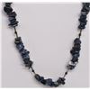 Image 1 : Lapis and Sterling Bead Necklace