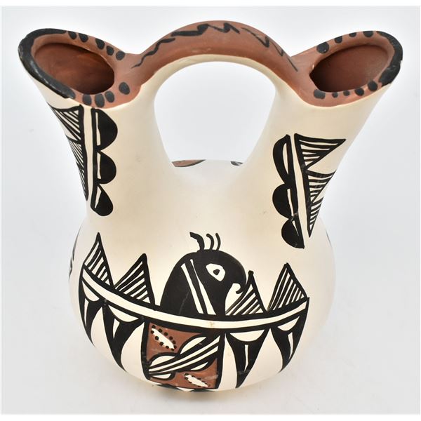 Isleta Ceramic Pottery Wedding Vase by Jojola