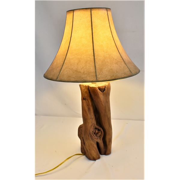 Hand Crafted New Mexico Wood Lamp