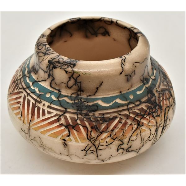 Navajo Horse Hair Pottery by Tannia Neal