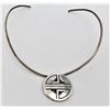 Image 1 : Hopi Sterling Pin Pendant on Sterlng Neck Wire