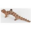 Image 2 : Mexican Redware Pottery Iguana Candleholder