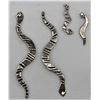 Image 1 : 2 Pairs of Sterling Rattlesnake Earrings