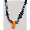 Image 1 : Sterling, Turquoise, Lapis, and Coral Necklace