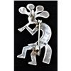 Image 4 : Navajo Sterling Turquoise Kokopelli Pin Pendant