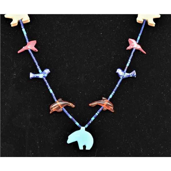 Native American Navajo Fetish Necklace