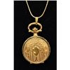 Image 1 : Colibri Quartz Pocket Watch Pendant Neckace