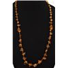 Image 2 : Estate Baltic Amber and Garnet Nugget Necklace