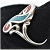 Image 2 : Navajo Sterling Chip Inlay Ring, Size 7.75