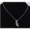 Image 3 : Sterling Turquoise Kokopelli Necklace