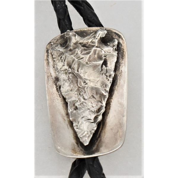 Vintage Silver Arrowhead Bolo Tie