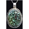 Image 1 : Navajo Sterling Turquoise Necklace by Artist Alonzo Mariano