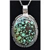 Image 6 : Navajo Sterling Turquoise Necklace by Artist Alonzo Mariano