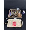 Image 1 : Lot Of Misc Odds & Ends - Tape Measures, Sunglasses, Souvenier Spoons & More