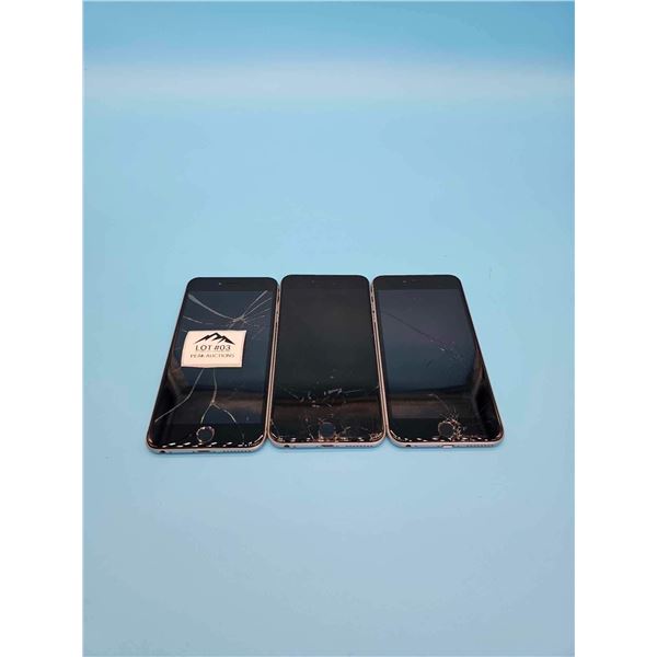 Lot of 3 iPhones USED AS IS - UNTESTED