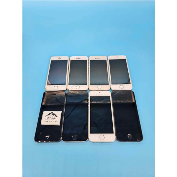 Lot of 8 iPhone 5 USED AS IS - UNTESTED