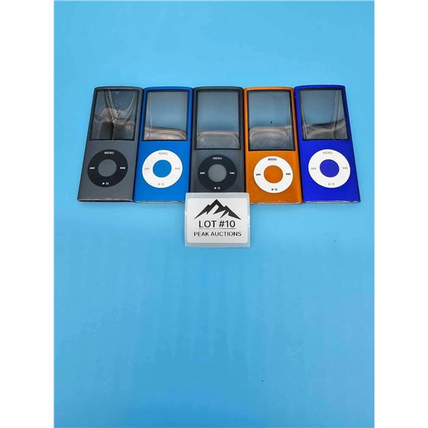 Lot of 5 Apple iPods USED AS IS - UNTESTED