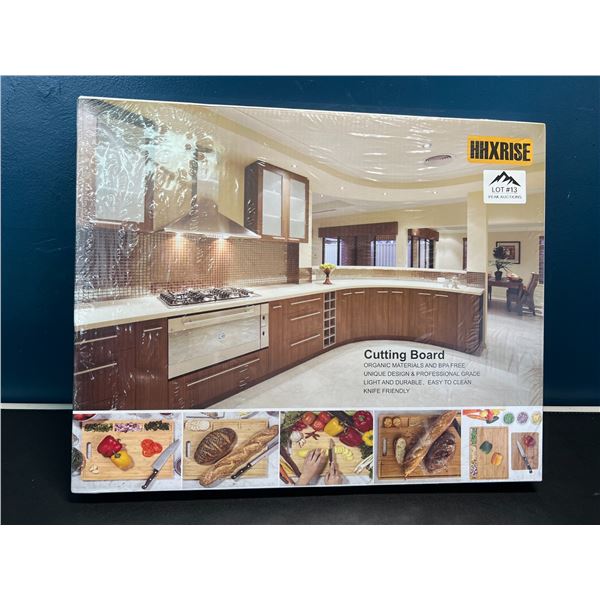 Lot of 1 Large Heavy-Duty/Thick Bamboo Cutting Board