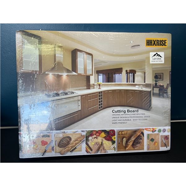 Lot of 1 Large Heavy-Duty/Thick Bamboo Cutting Board