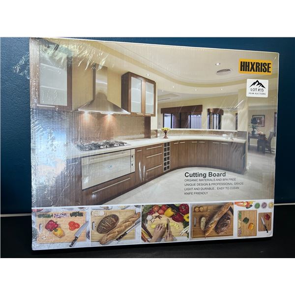 Lot of 1 Large Heavy-Duty/Thick Bamboo Cutting Board