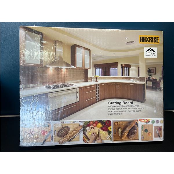 Lot of 1 Large Heavy-Duty/Thick Bamboo Cutting Board