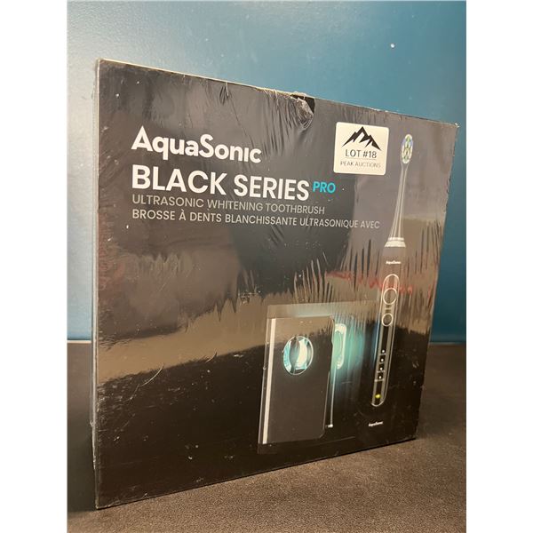 Lot of 1 Aquasonic Black Series PRO – Ultra Whitening Power Toothbrush w/ UV Sanitizing Base