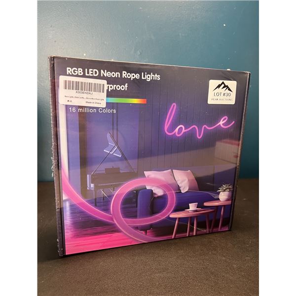 Lot of 1 RGB LED Silicone Neon Rope Light Kit - Waterproof - 16.4FT