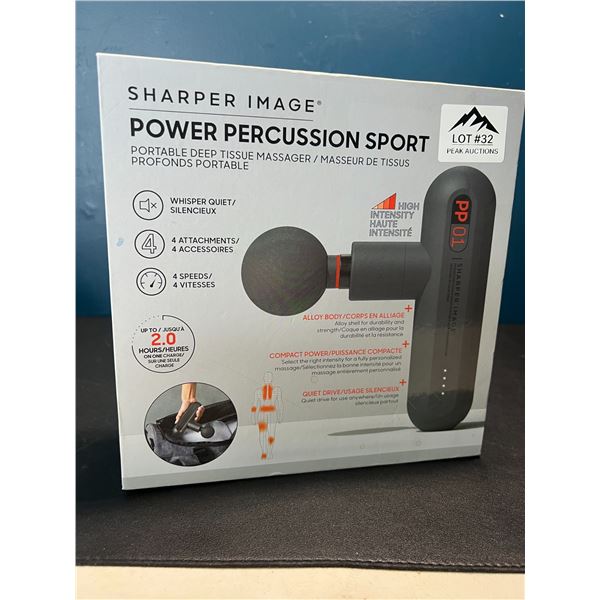 Lot of 1 Sharper Image Power Percussion Sport Portable Deep-Tissure Massager