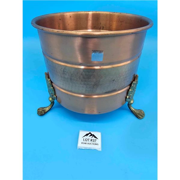 Lot of 1 Birks Copper and Brass Planter