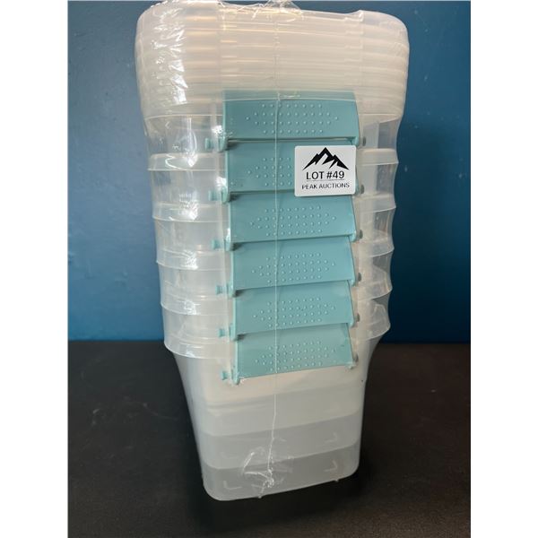 Lot of 1 Multi-Pack of Plastic Storage Containers w/ Lids - 6PCS