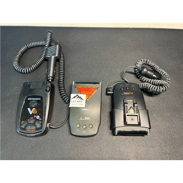 Lot of 3 Radar Detectors - Used