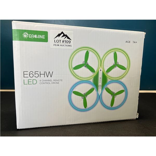 Lot of 1 Eachine E65HW LED 4-Channel Remote Control Drone