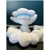 Image 2 : Lot of 2 Alolan Vulpix Pokemon Plushies - 8 inches tall