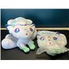 Image 1 : Lot of 2 Alolan Vulpix Pokemon Plushies - 8 inches tall