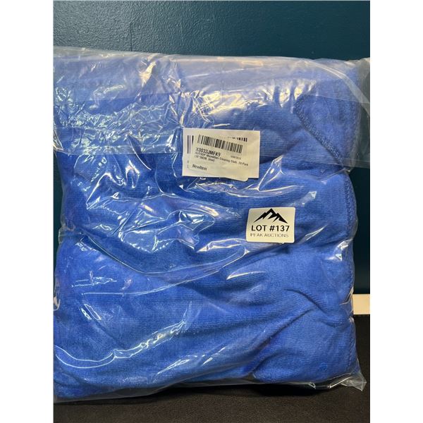 Lot of 1 Multi-Pack of Microfiber Detailing/Cleaning Cloths - 24 Pack