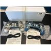 Image 1 : Lot of 2 Wireless Double-Shock Controllers For Playstation 4 (PS4) - Camo Design (Blue+Green)