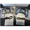 Image 2 : Lot of 2 Wireless Double-Shock Controllers For Playstation 4 (PS4) - Camo Design (Blue+Green)