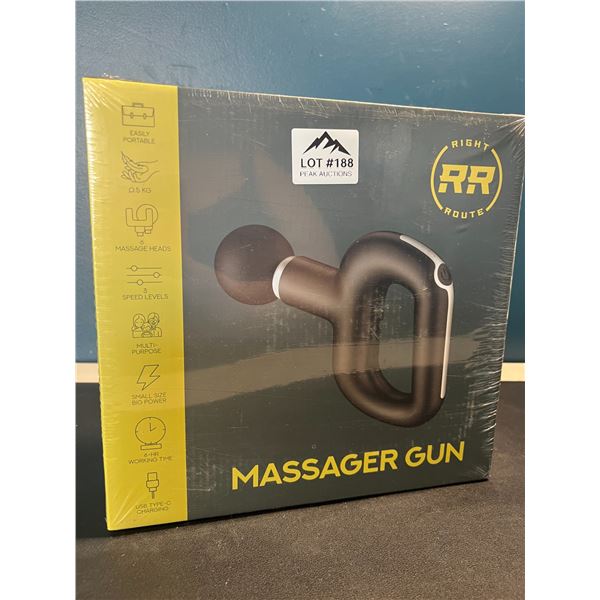 Lot of 1 RightRoute Handheld Deep-Tissue Massage Gun - Brand New SEALED!
