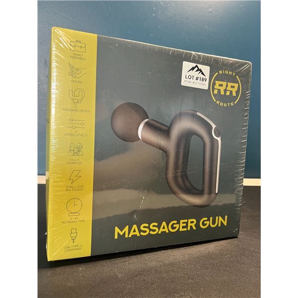 Lot of 1 RightRoute Handheld Deep-Tissue Massage Gun - Brand New SEALED!