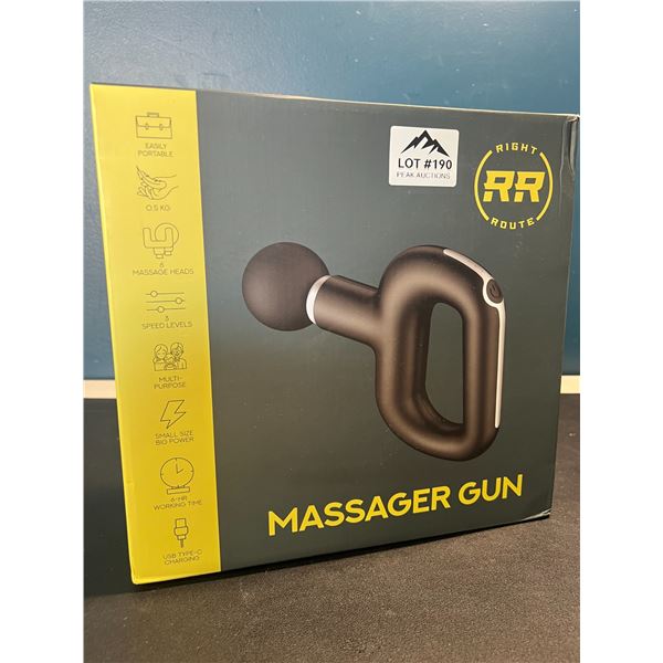 Lot of 1 RightRoute Handheld Deep-Tissue Massage Gun