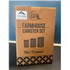 Image 1 : Lot of 1 Farmhouse Canister Set - 3PCs