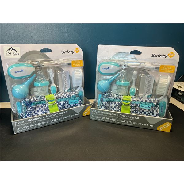 Lot of 2 Safety1st Deluxe Healthcare & Grooming Kits for Babies