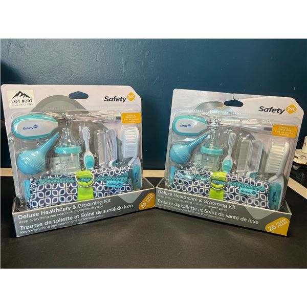 Lot of 2 Safety1st Deluxe Healthcare & Grooming Kits for Babies