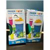 Image 1 : Lot of 2 FrozenMagic Squeeze Cups - Slushie Cups!