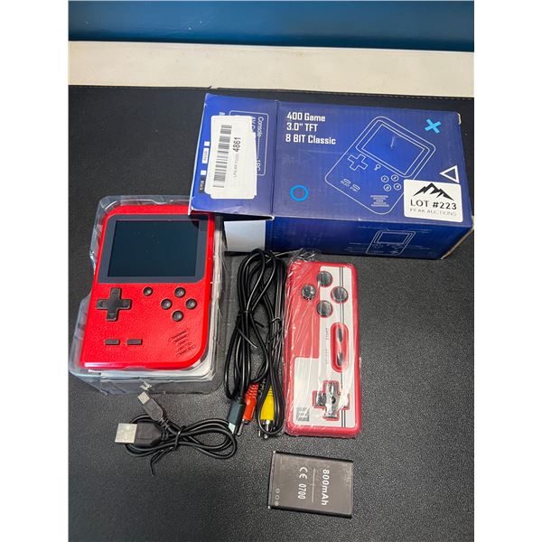 Lot of 1 Handheld Classic Retro Game Box - 400 Built-In Retro 8-Bit Games!!