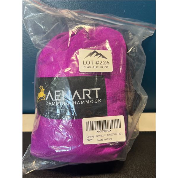 Lot of 1 Camping Hammock - Pink - 55"W x 106" Long w/ Storage Bag