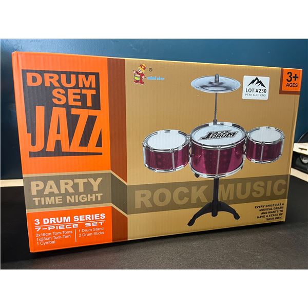 Lot of 1 Kids Drum Set -7PC Set